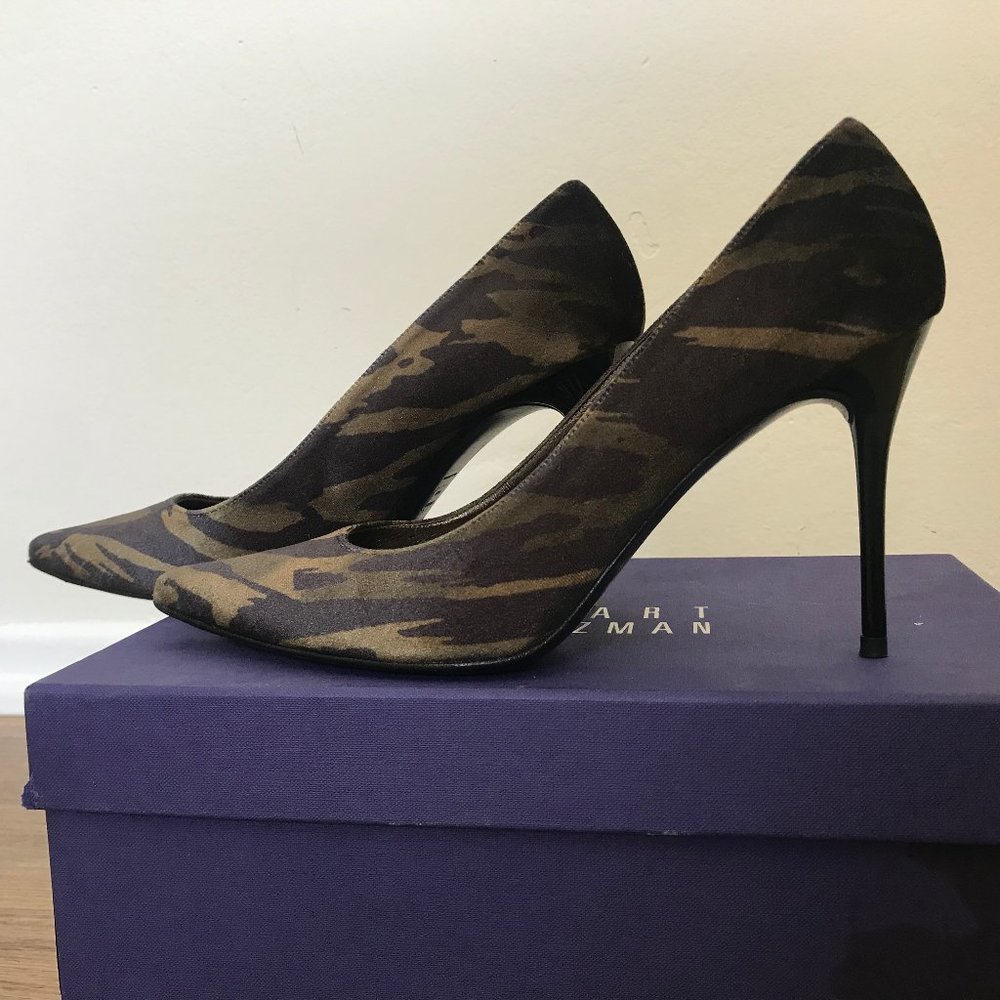 Coquette Wild Tiger Stretch 3" Heels Size 8